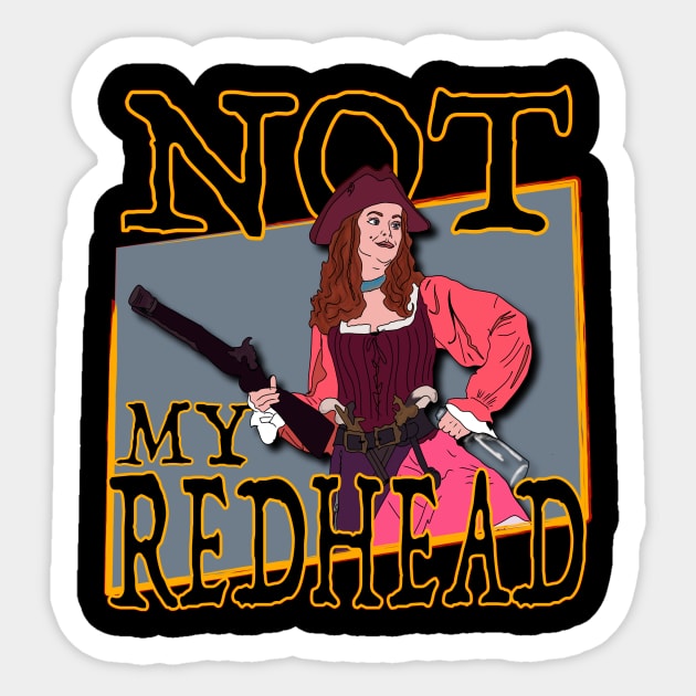 Not My Redhead! POC Sticker by PrinceHans Designs